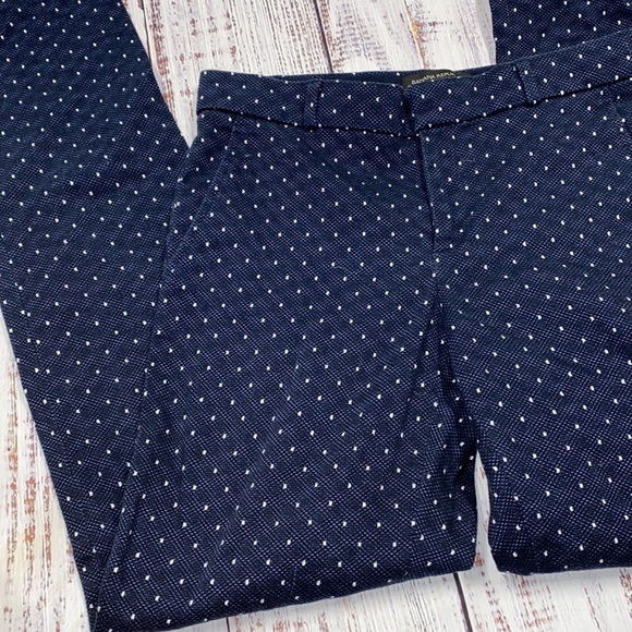 BANANA Republic navy Swiss dot size 2 long pants with pockets - Picture 6 of 8